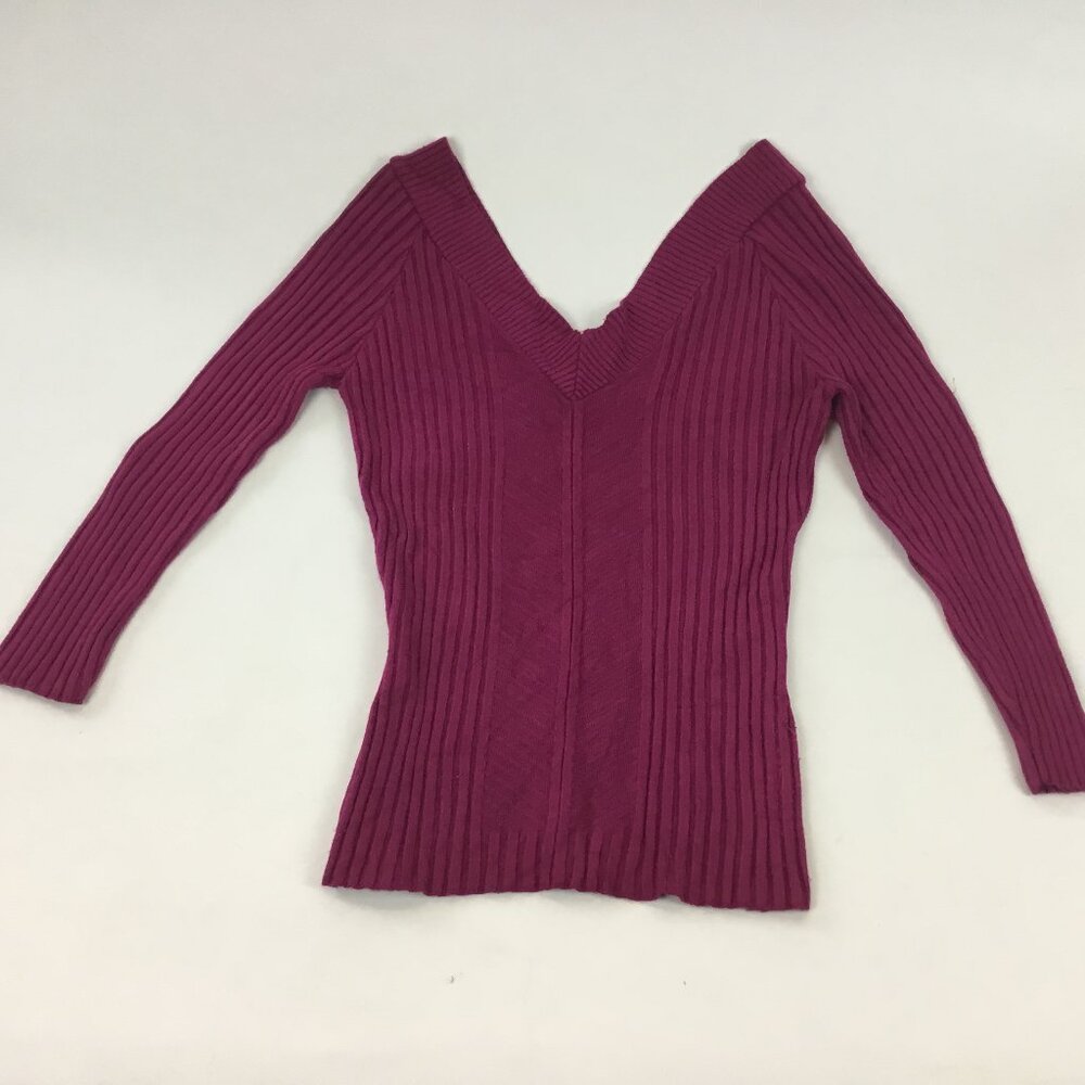 Chesky Burgundy V-neck Top